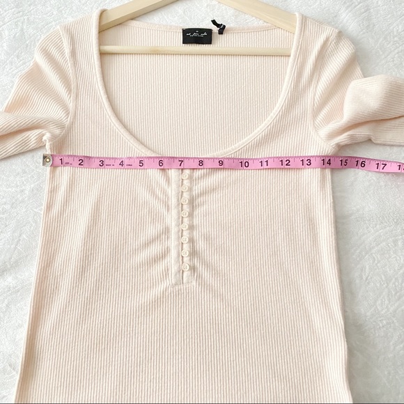 UO Out From Under Super Soft Ribbed Henley Top - Picture 8 of 14